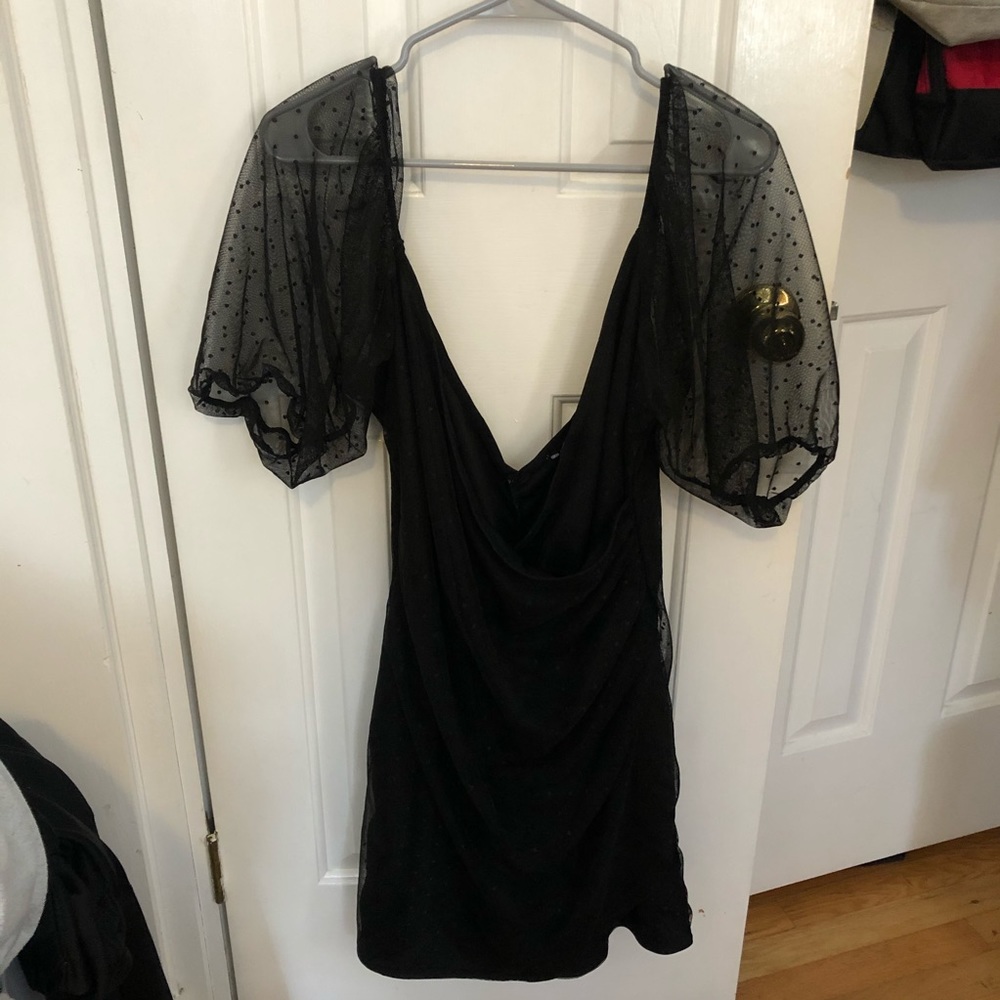 ASOS puffy sleeve mini dress